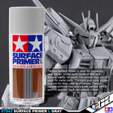 Tamiya 87042 Surface Primer (L) for Plastic & Metal (Gray) VCA Gundam Singapore